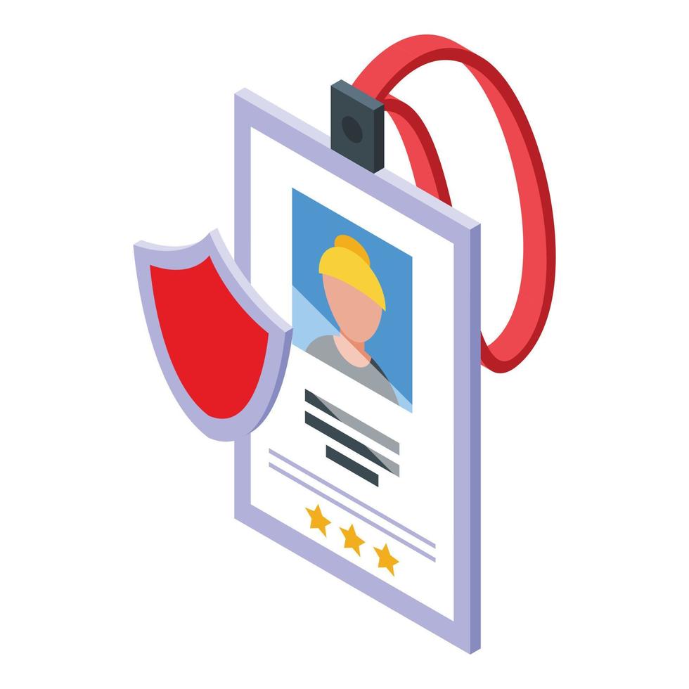 Data policy icon isometric vector. Privacy law vector