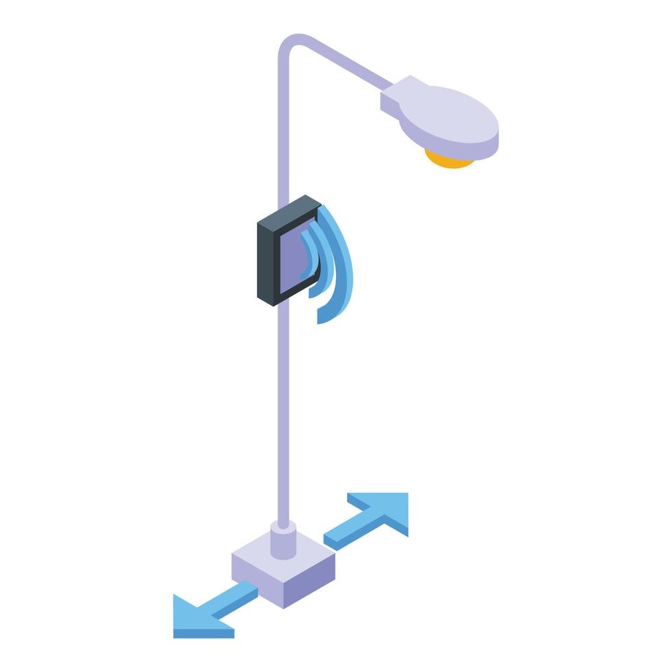 Street road sensor icon isometric vector. Car traffic vector