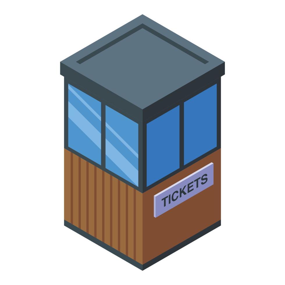Ticket station icon isometric vector. Metro card vector