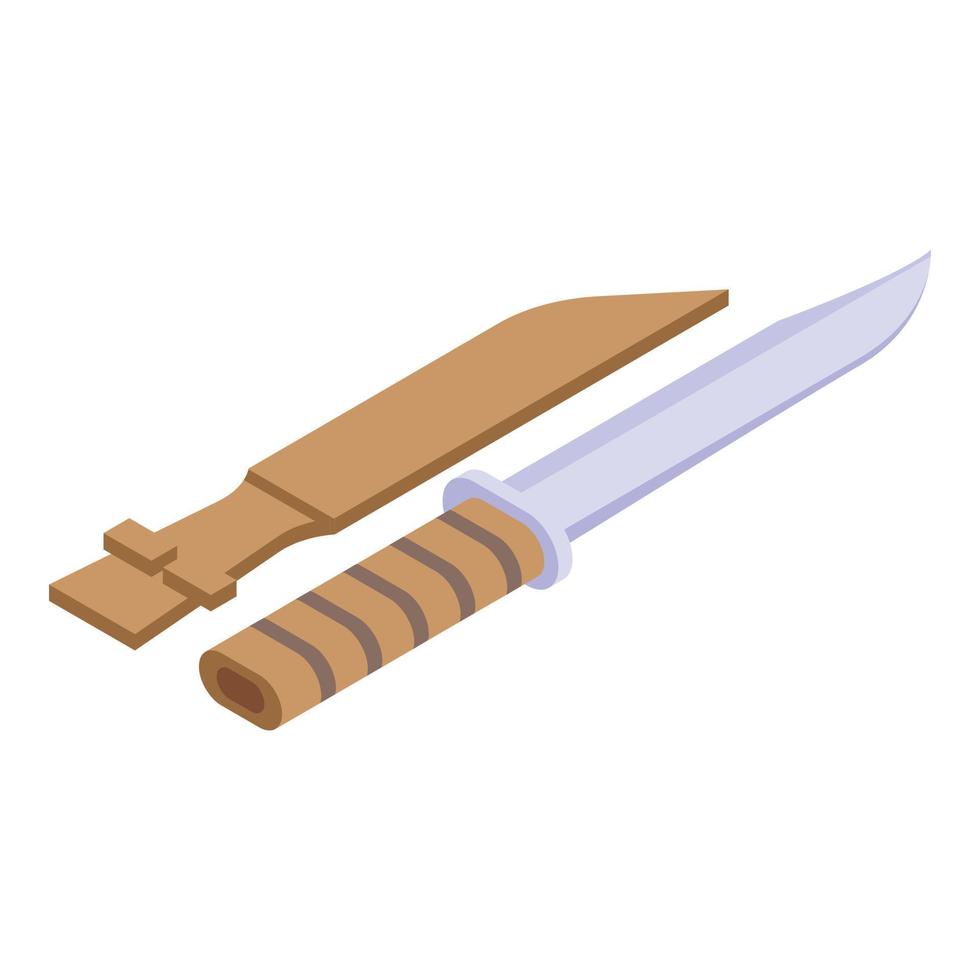 Expedition knife icon isometric vector. Swiss pocket vector