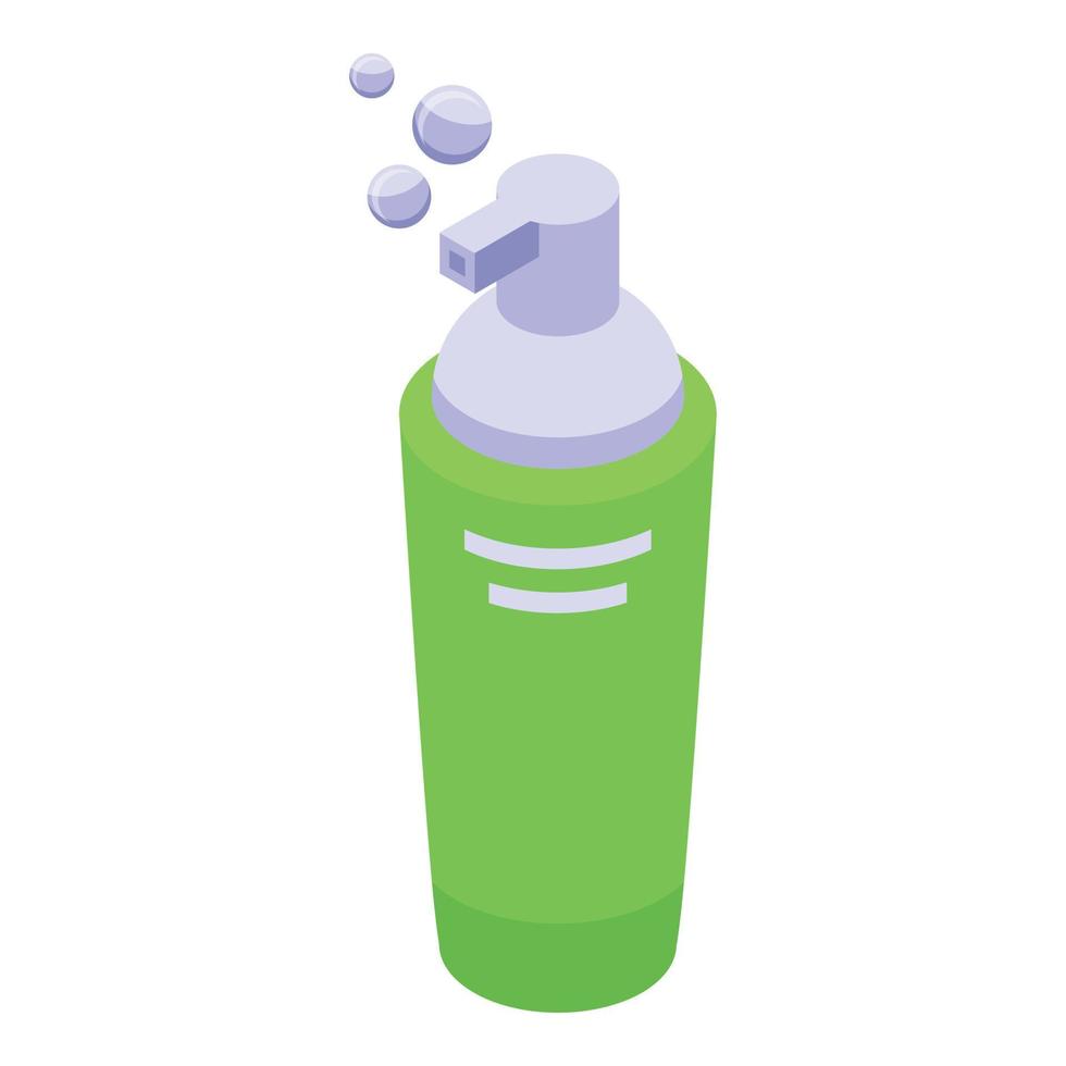 Hair care foam icon isometric vector. Skin product vector