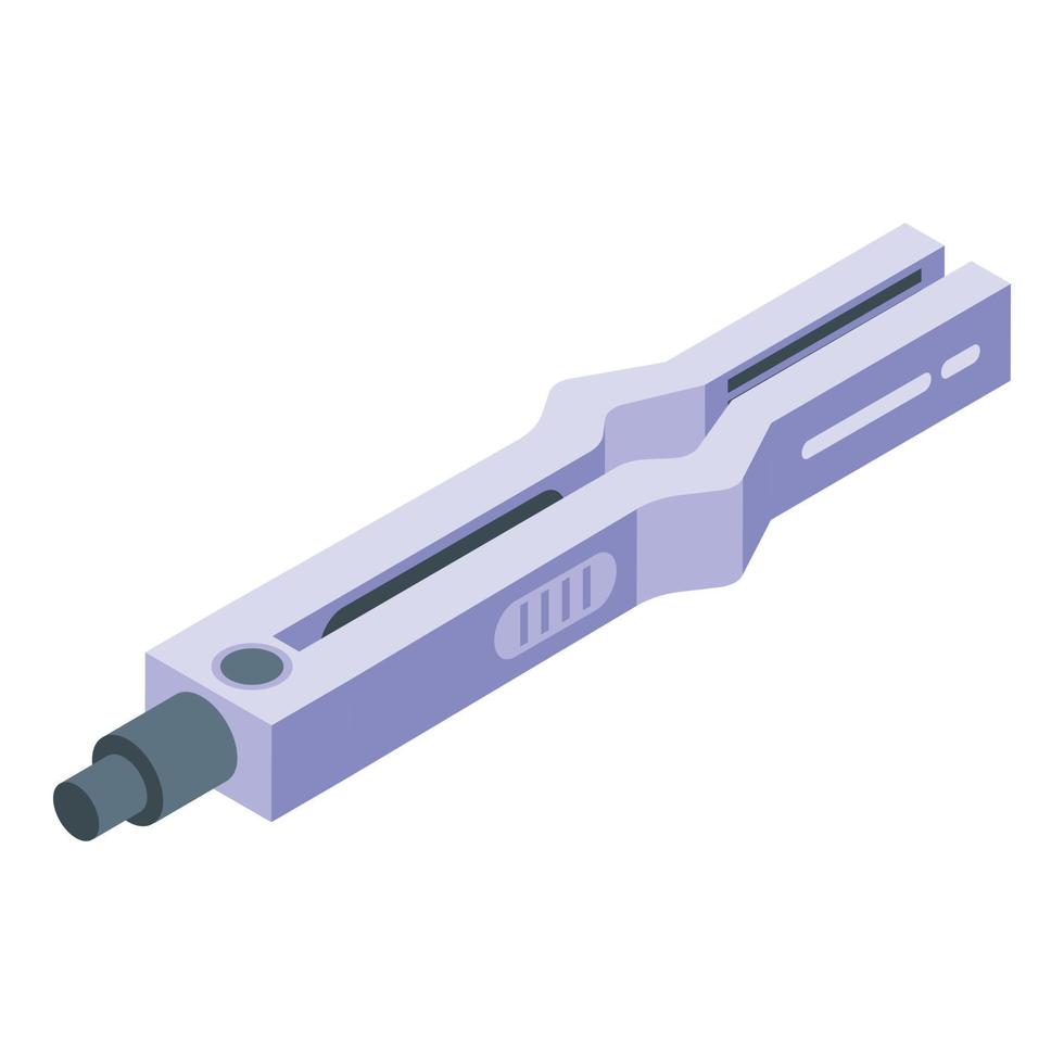 Hair iron icon isometric vector. Device straightener vector