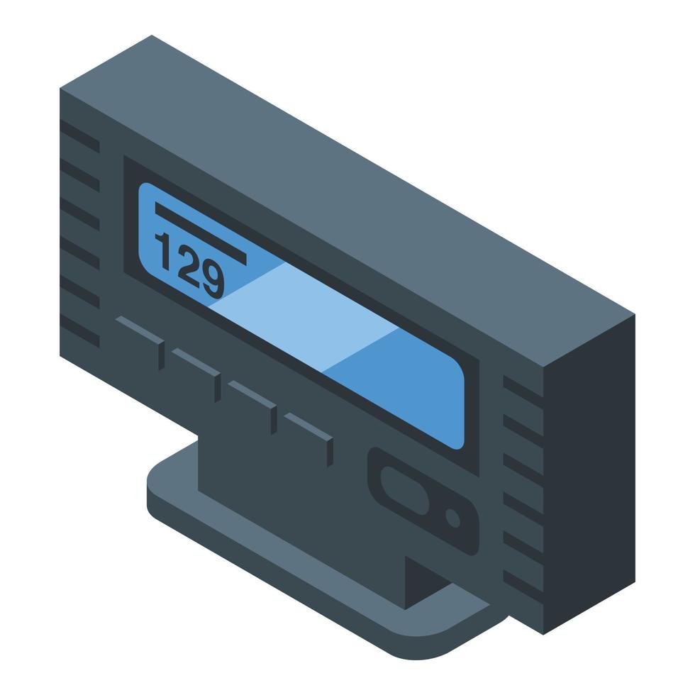 Payment taximeter icon isometric vector. Taxi meter vector