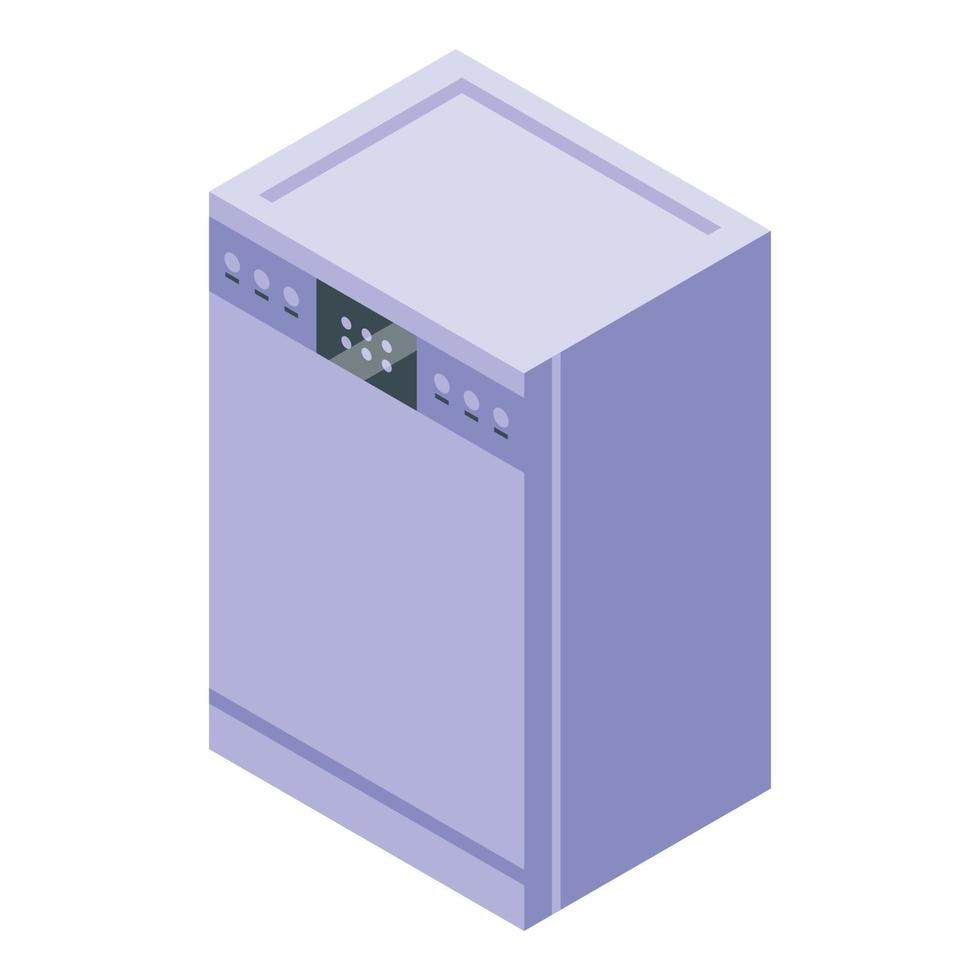 Repair appliance icon isometric vector. Kitchen dishwasher vector