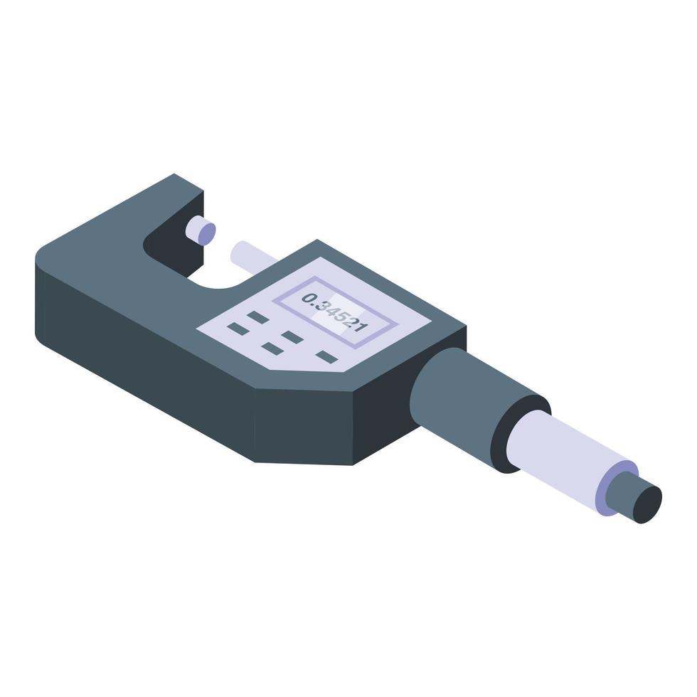 Work micrometer icon isometric vector. Dial micro vector