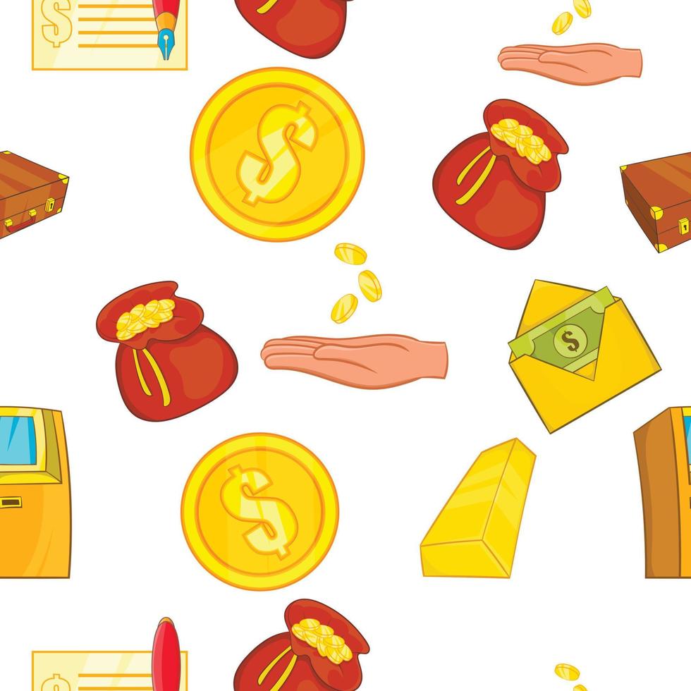 Funding pattern, cartoon style vector
