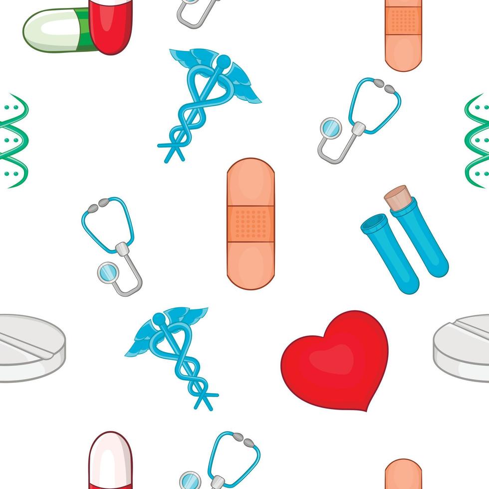 Diagnosis pattern, cartoon style vector