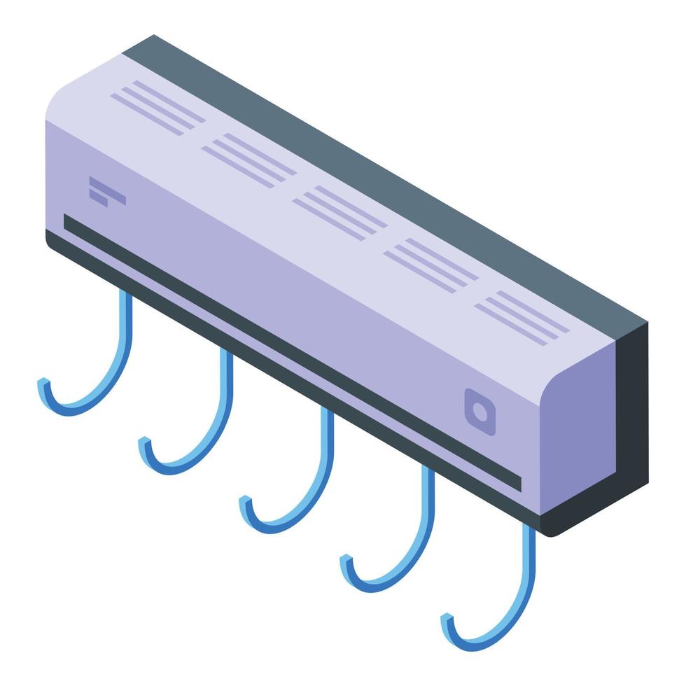 Working air conditioner icon isometric vector. Home repair system vector