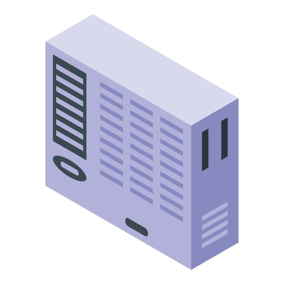 Conditioner system icon isometric vector. Air conditioner repair vector