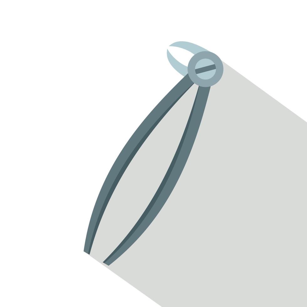 Mandibular wisdom tooth dentist forceps icon, vector