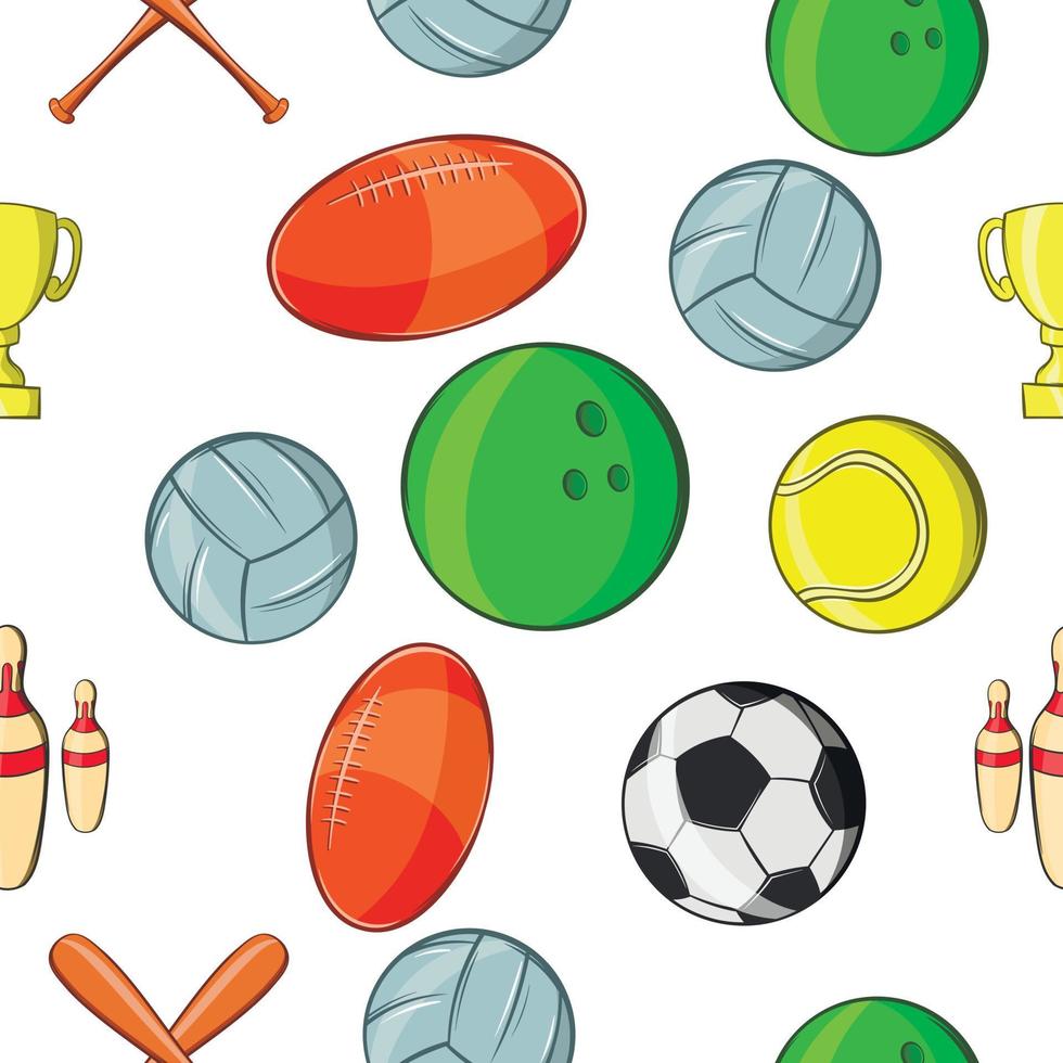 Accessories for training pattern, cartoon style vector