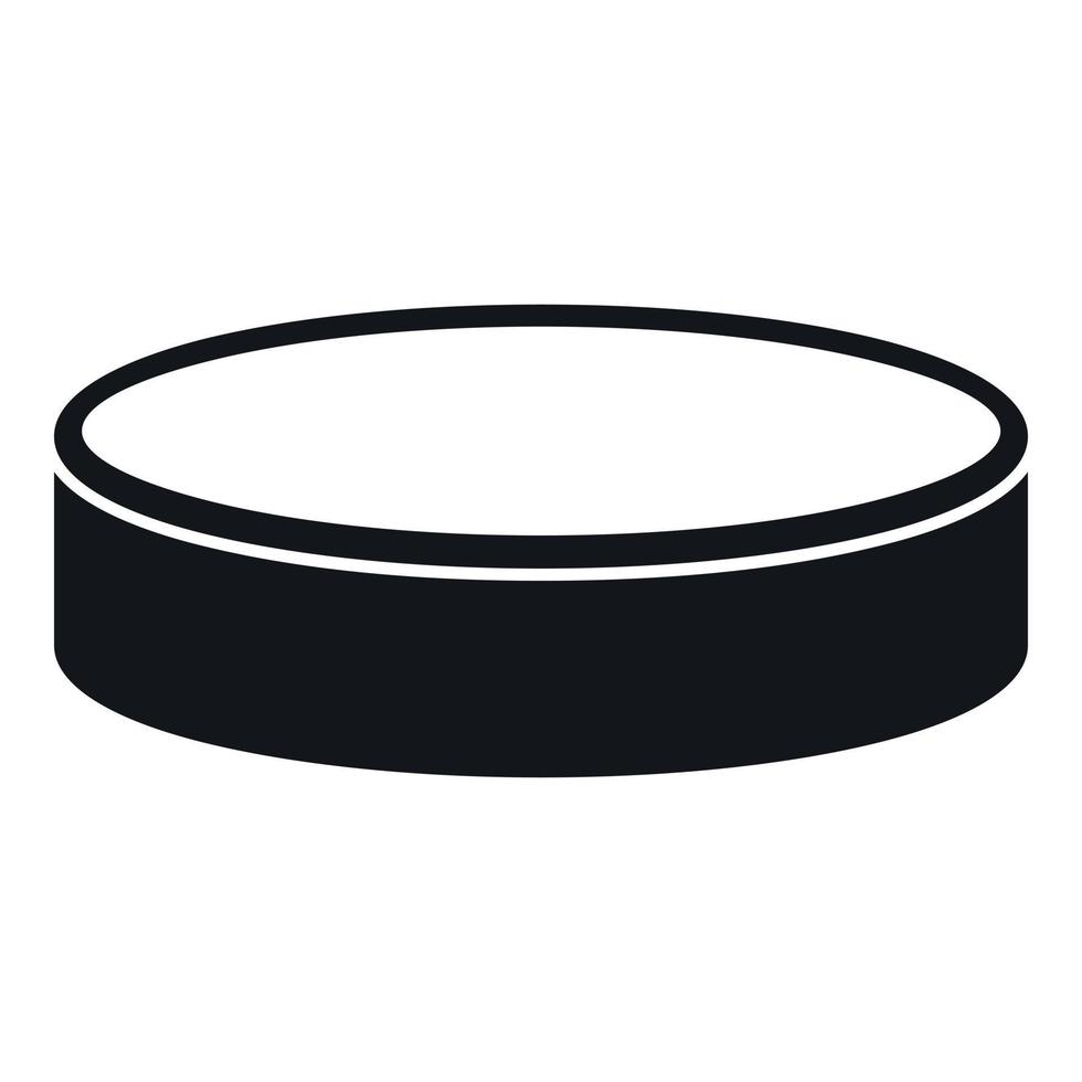 Puck icon, simple style vector