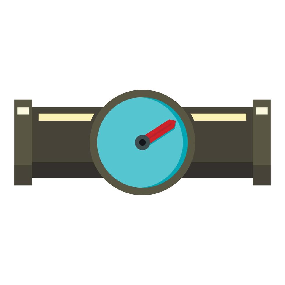 Water meter icon, flat style vector