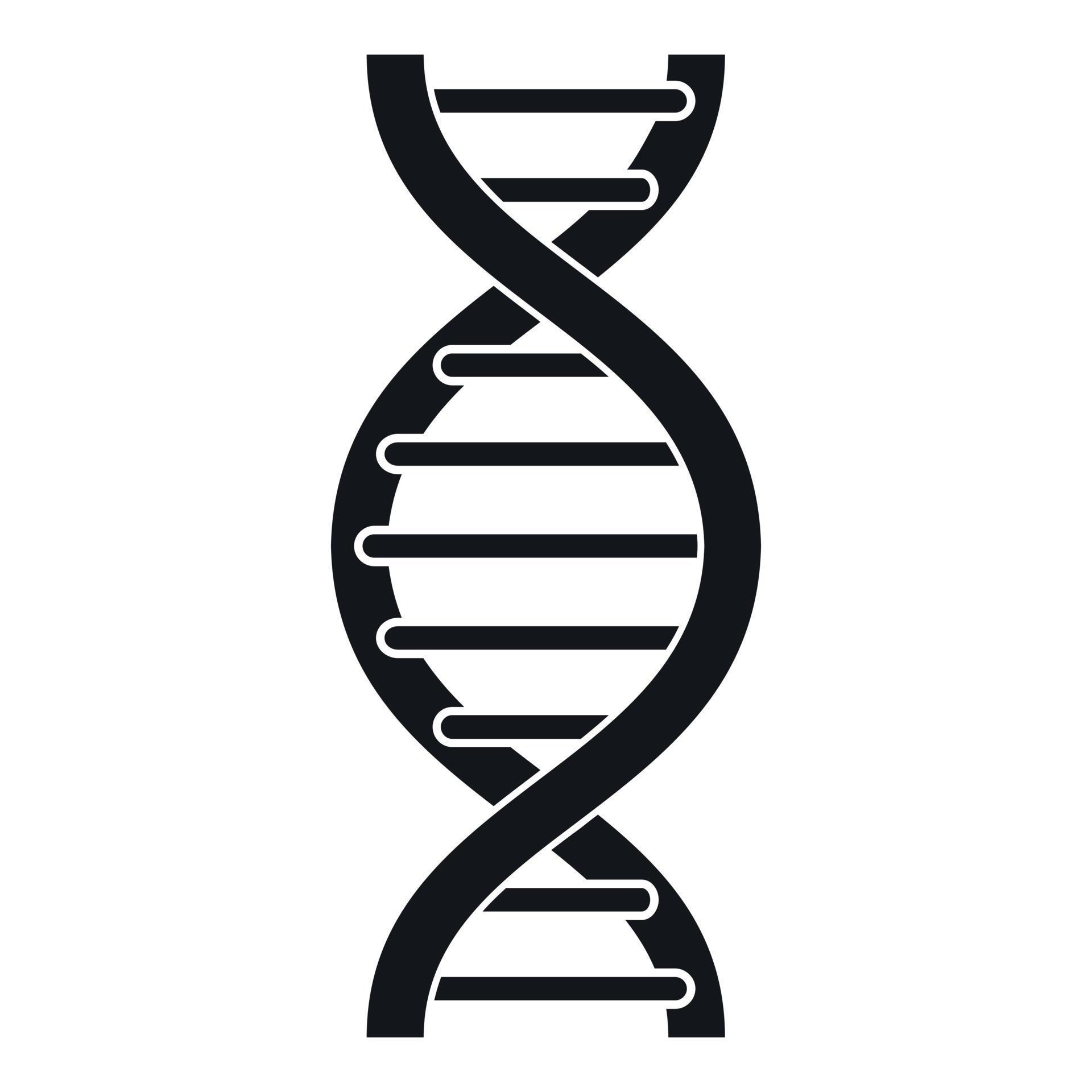 DNA spiral icon, simple style 15210855 Vector Art at Vecteezy