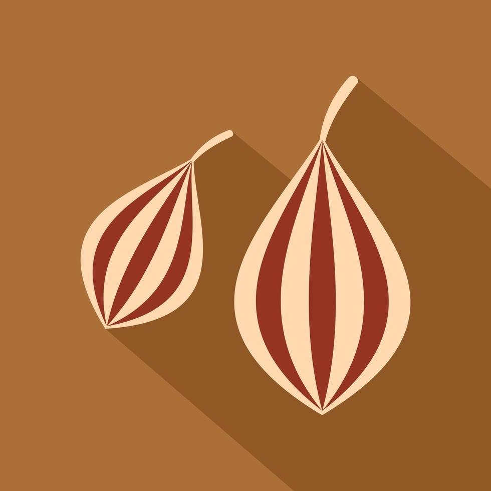 icono de ajwain, estilo plano vector