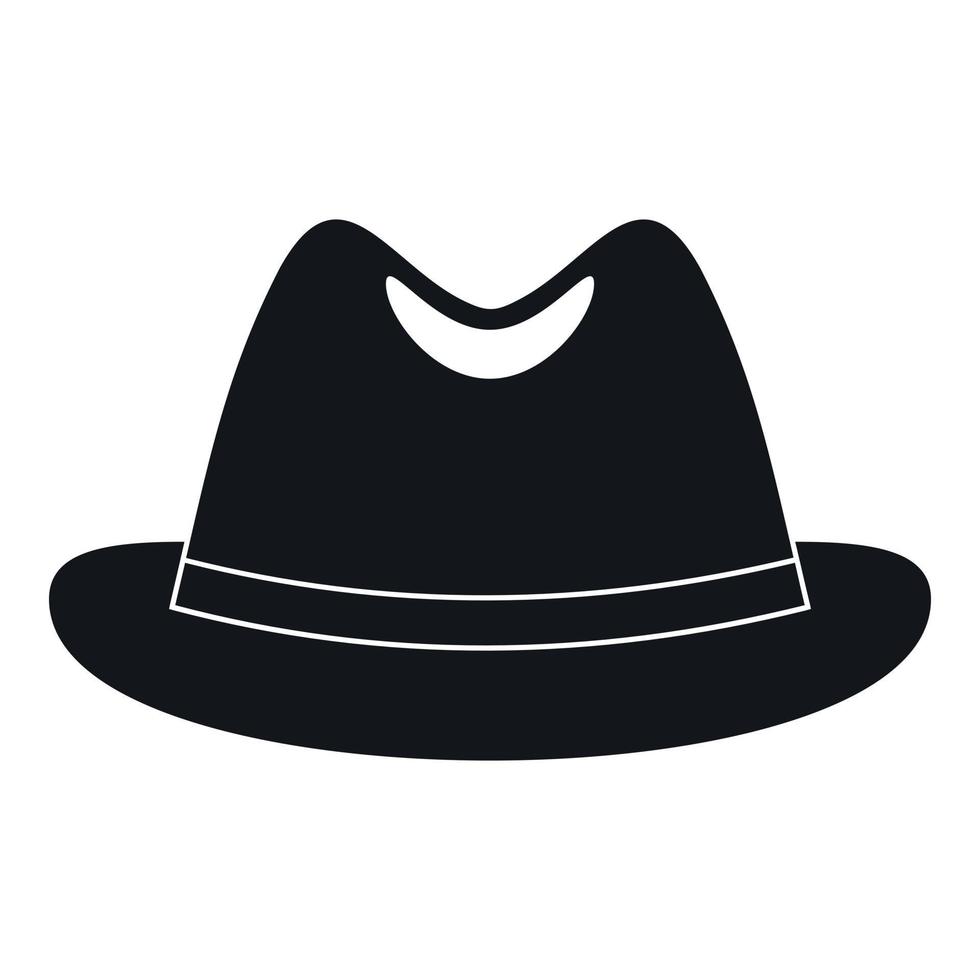 Man hat icon, simple style vector