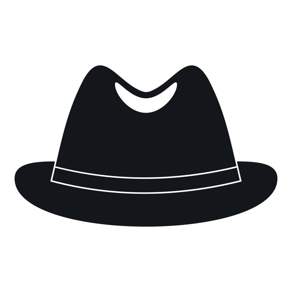 Man hat icon, simple style vector