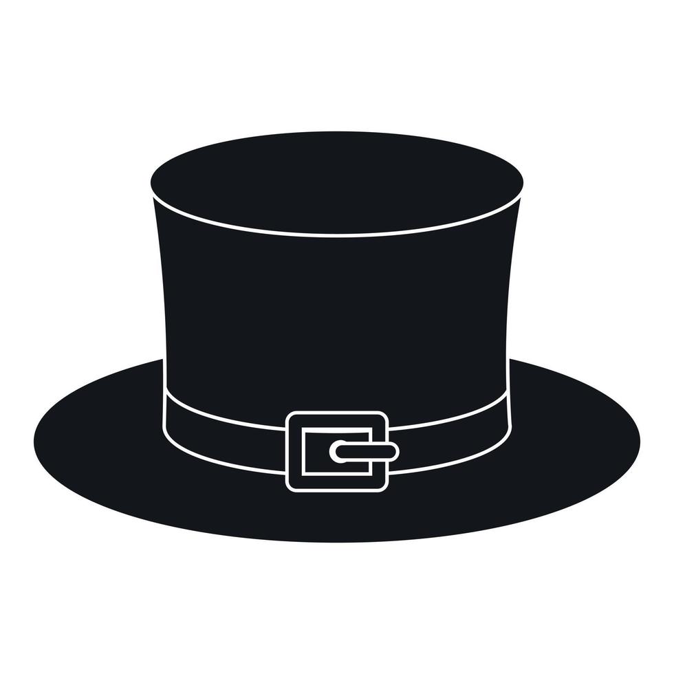 Leprechaun hat icon, simple style vector