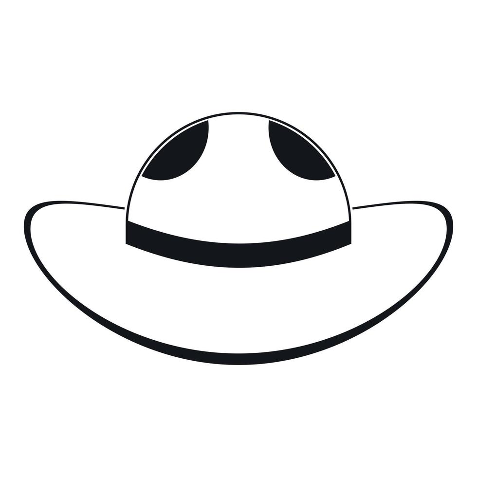Sea hat icon, simple style vector