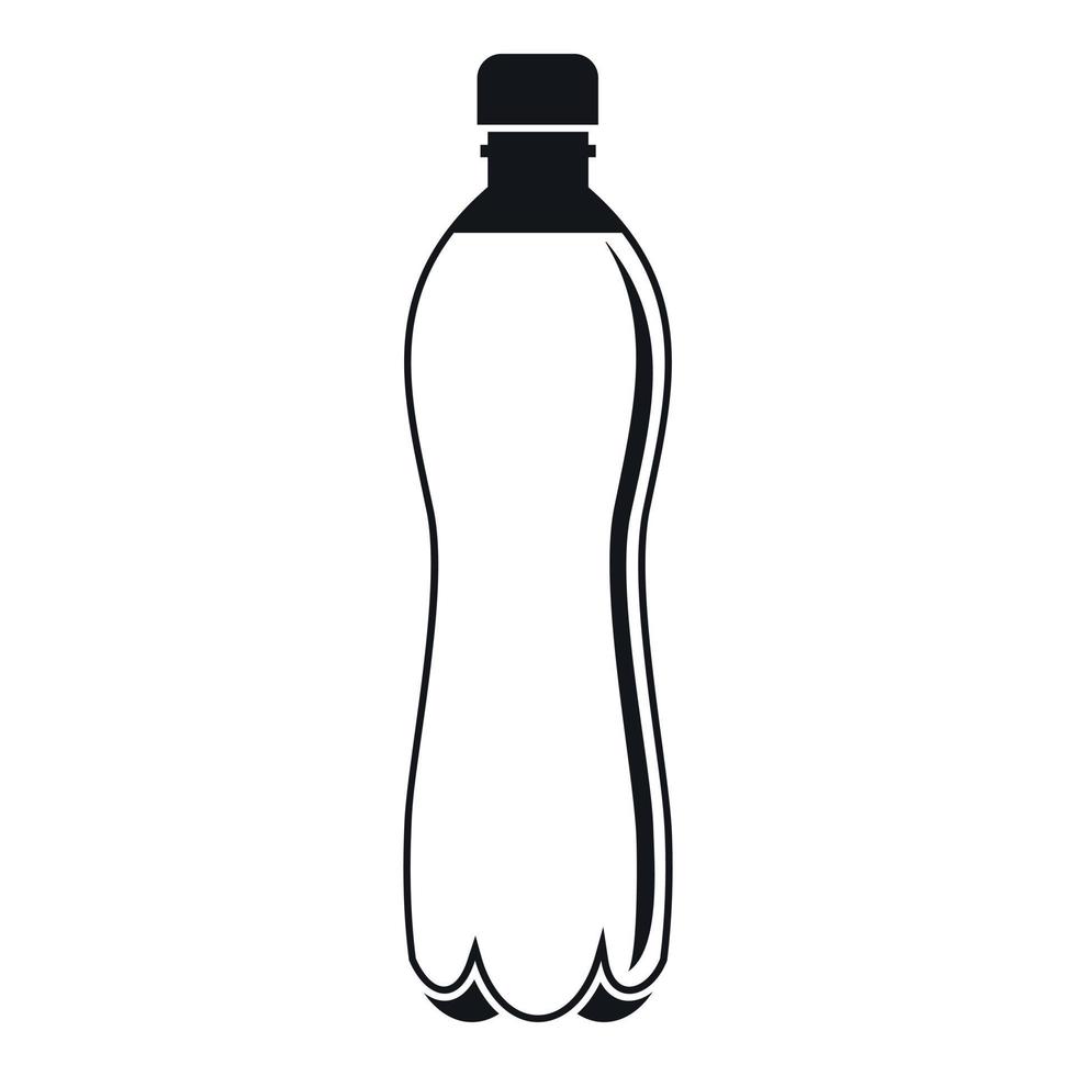 Water bottle icon, simple style vector