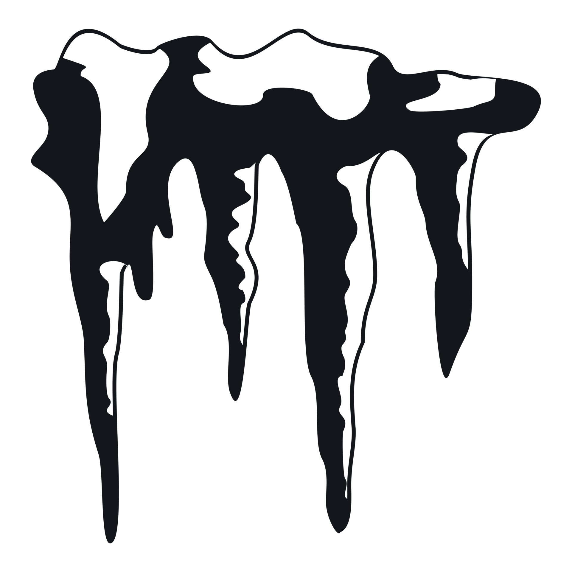 Icicles icon, simple style 15211059 Vector Art at Vecteezy