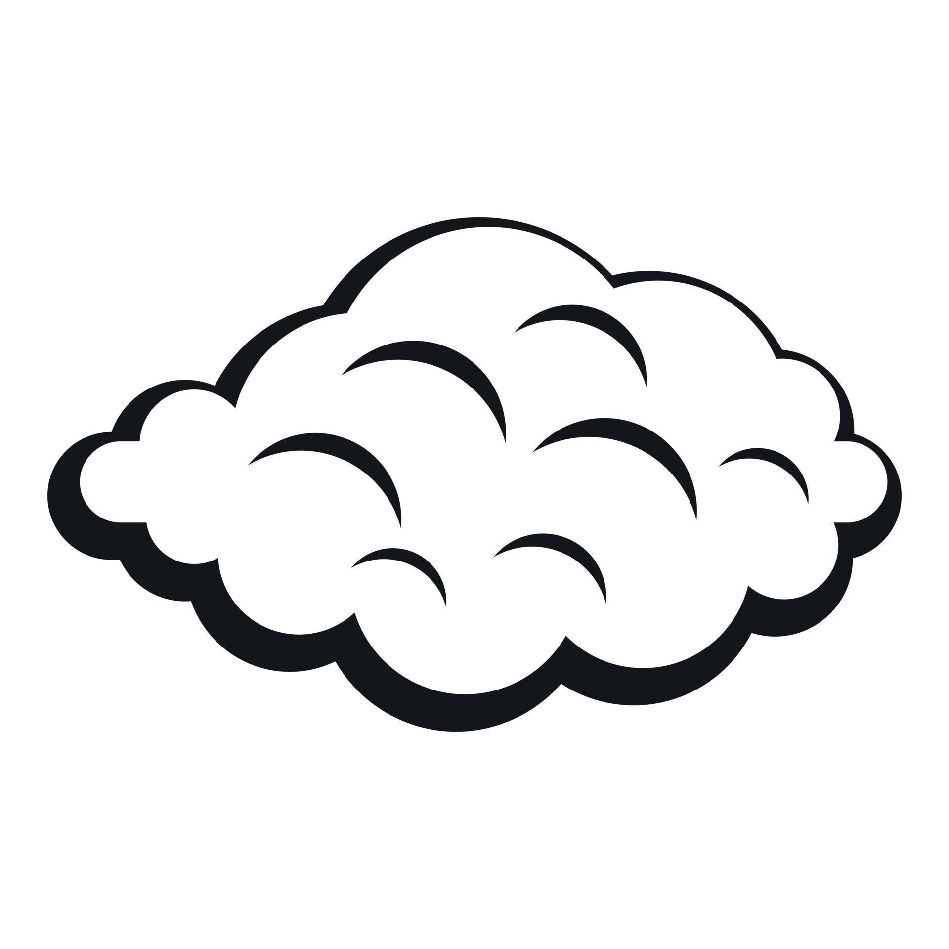 Small cloud icon, simple style 15211094 Vector Art at Vecteezy