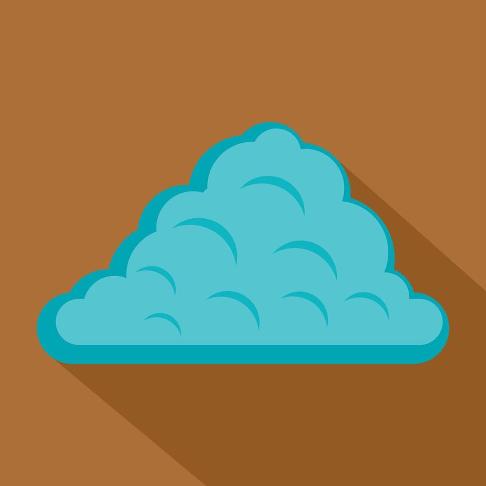 One cloud icon, flat style vector