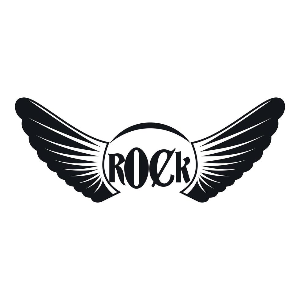 Rock icon, simple style vector