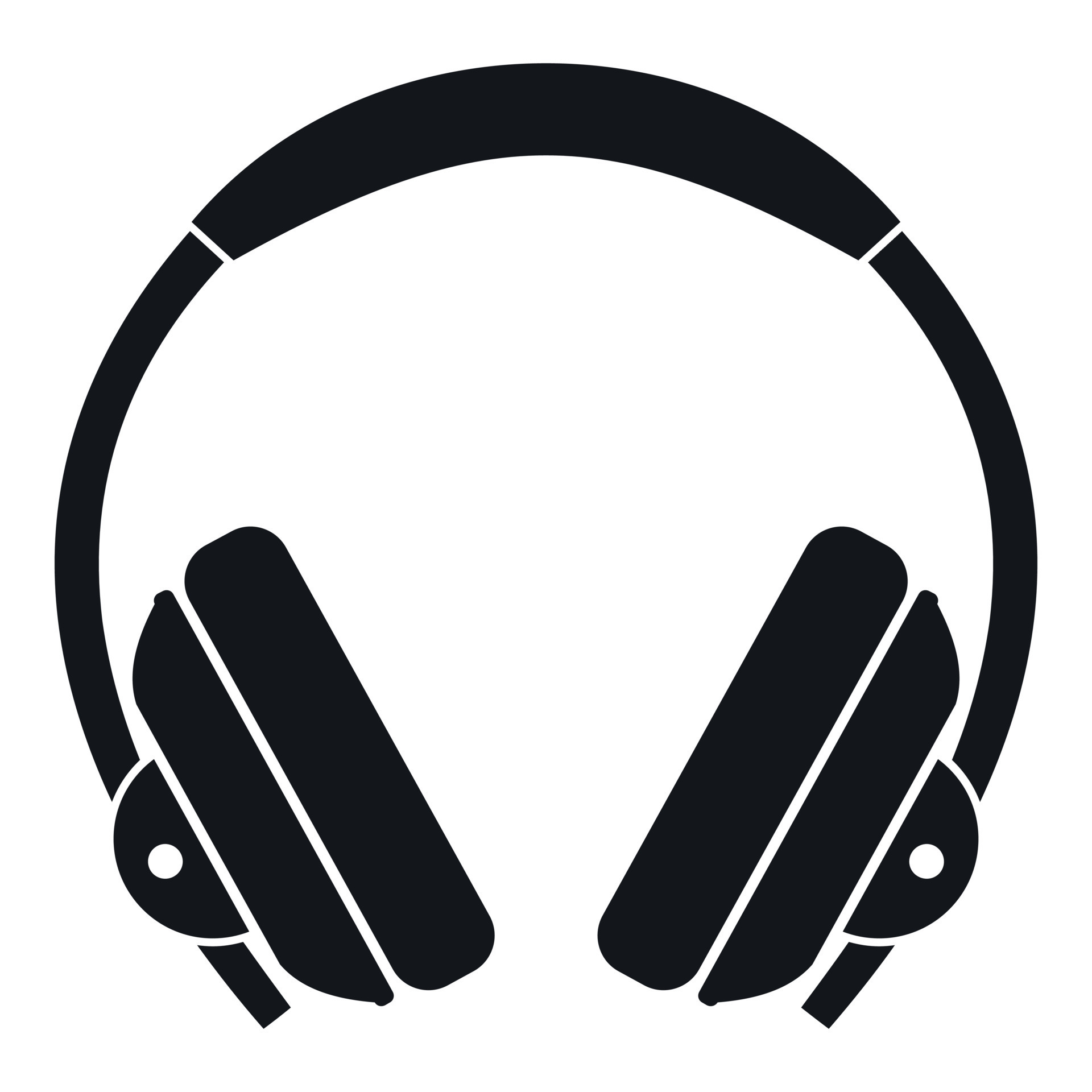 Headphone icon, simple style 15211113 Vector Art at Vecteezy
