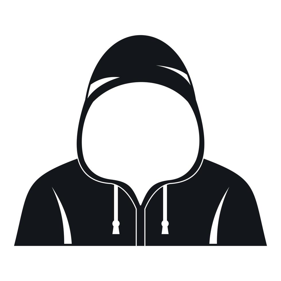 Hood icon, simple style vector