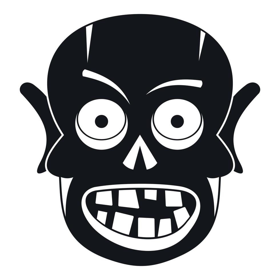 icono de muertos vivientes, estilo simple vector