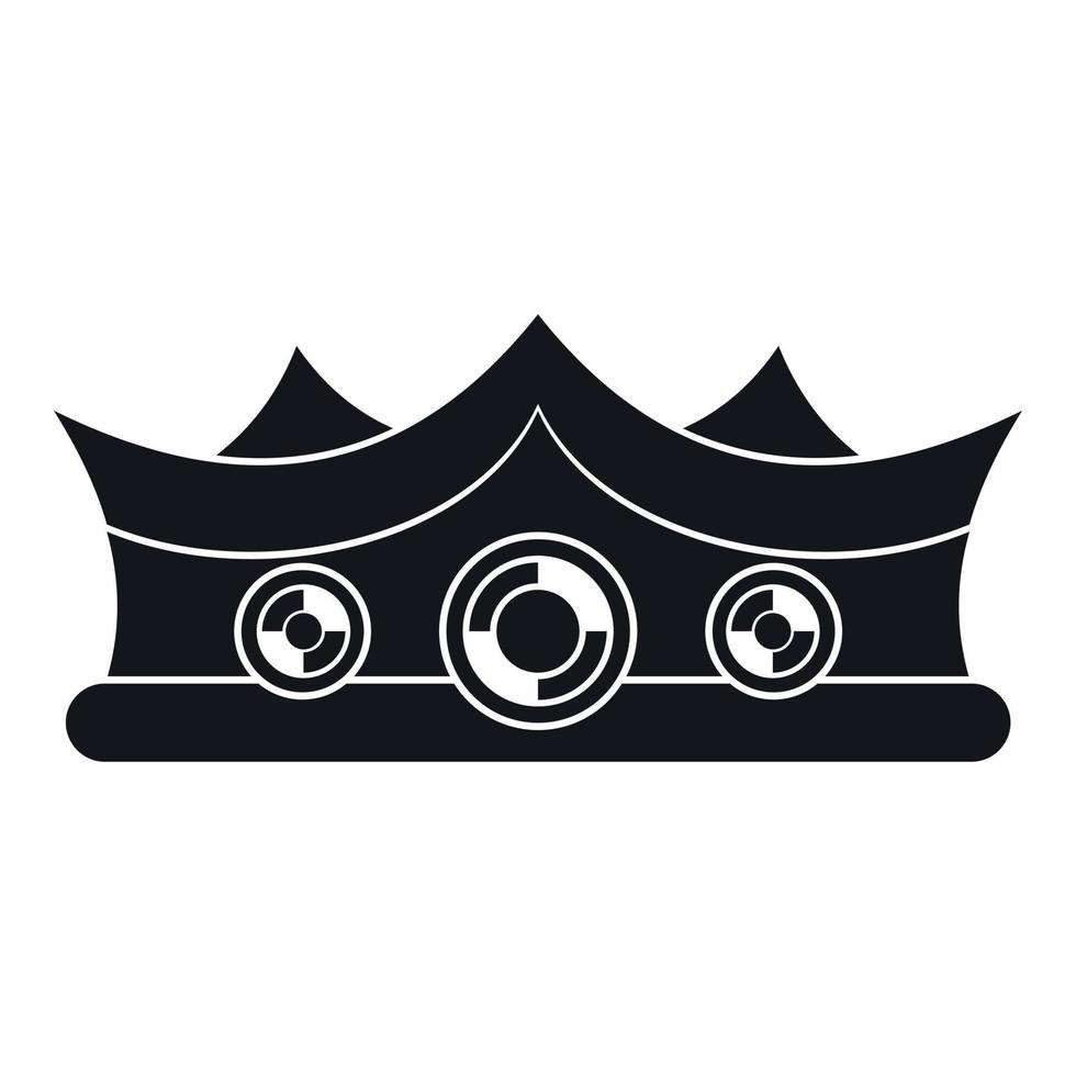 King crown icon, simple style vector