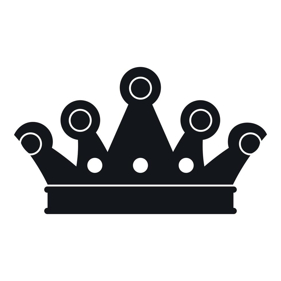 icono de la corona real, estilo simple vector