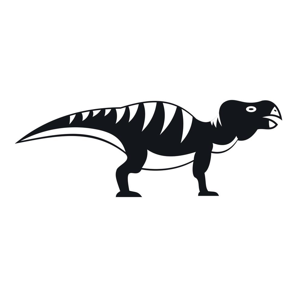 icono de dinosaurio hadrosáurido, estilo simple vector