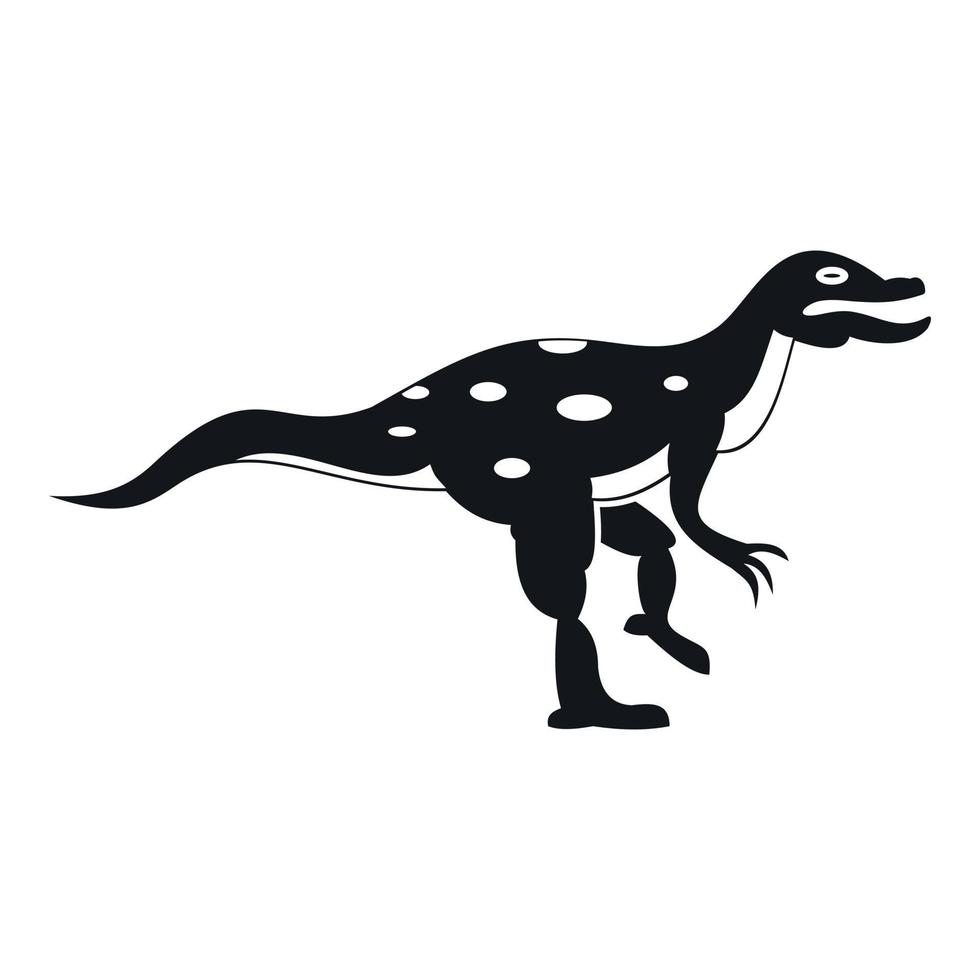 Ornithopod dinosaur icon, simple style vector