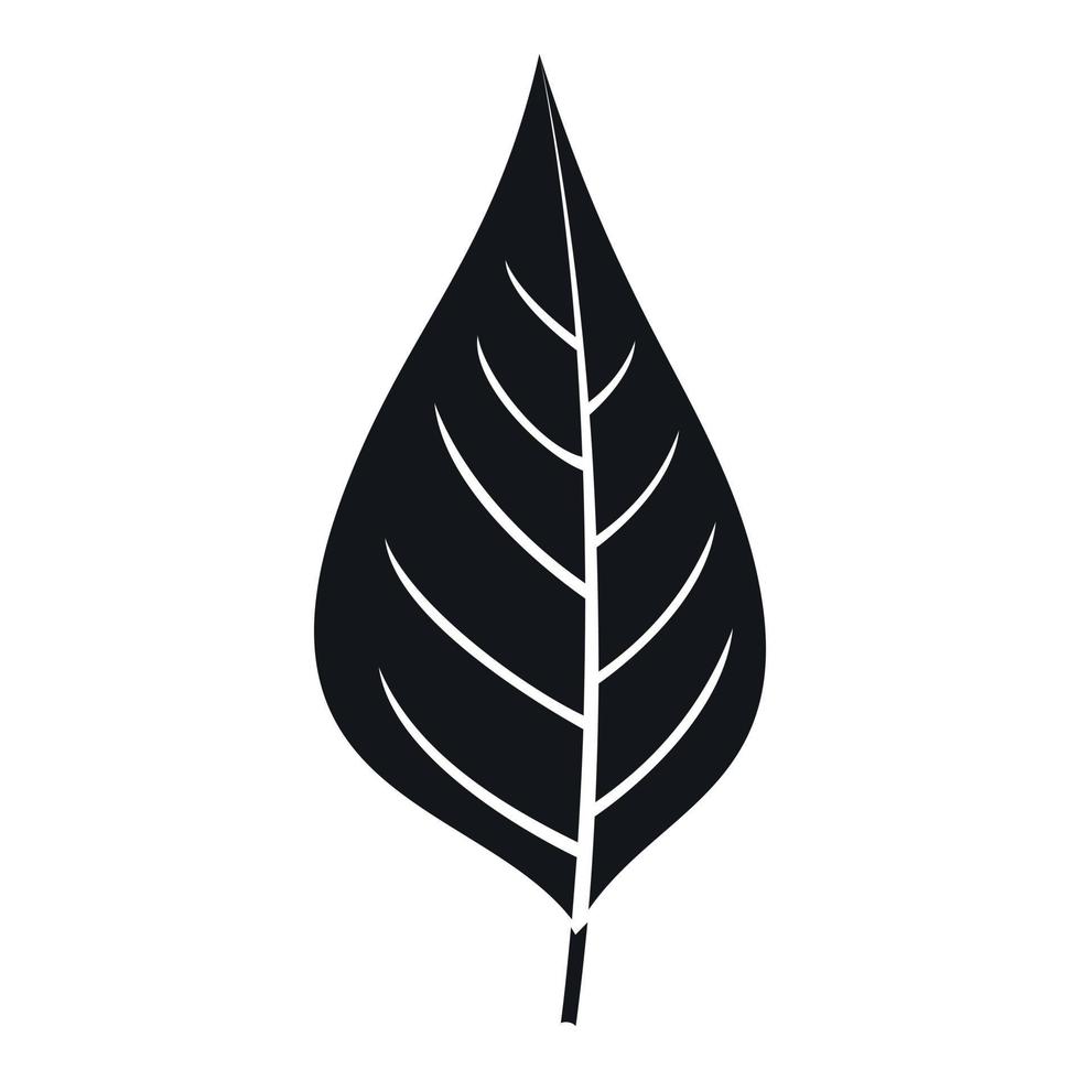 Apple tree leaf icon, simple style vector