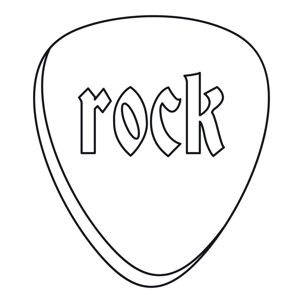 Rock stone icon, outline style vector