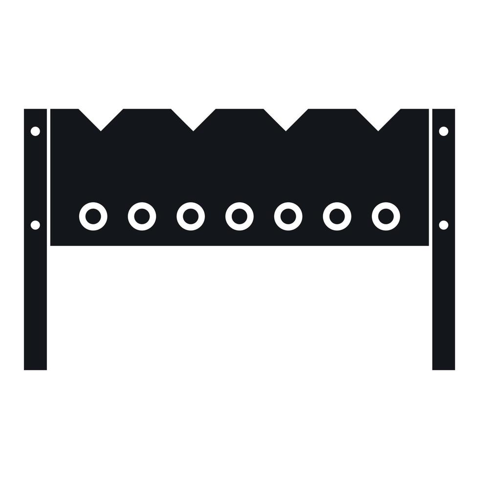 Brazier icon, simple style vector