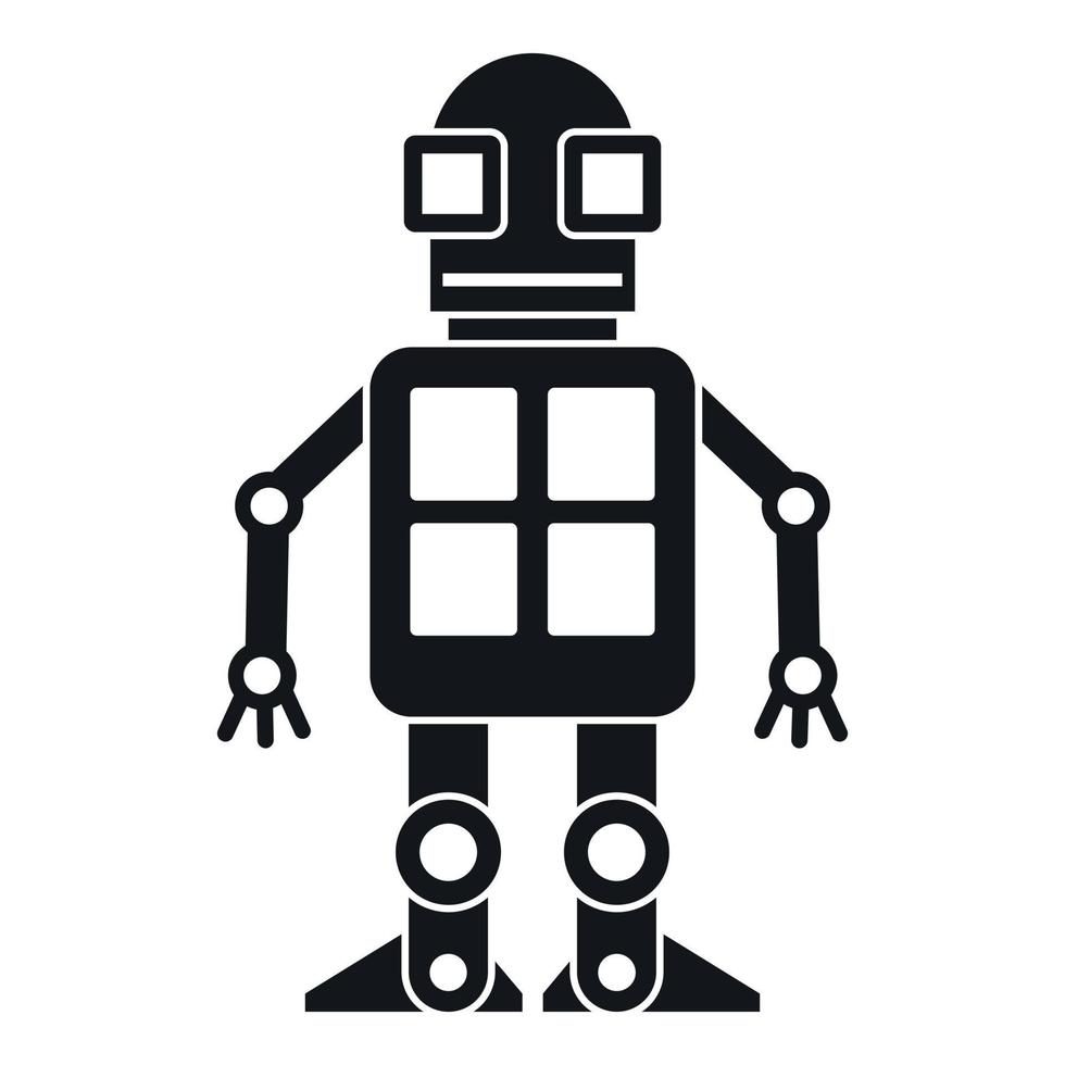 icono del concepto de inteligencia artificial, estilo simple vector