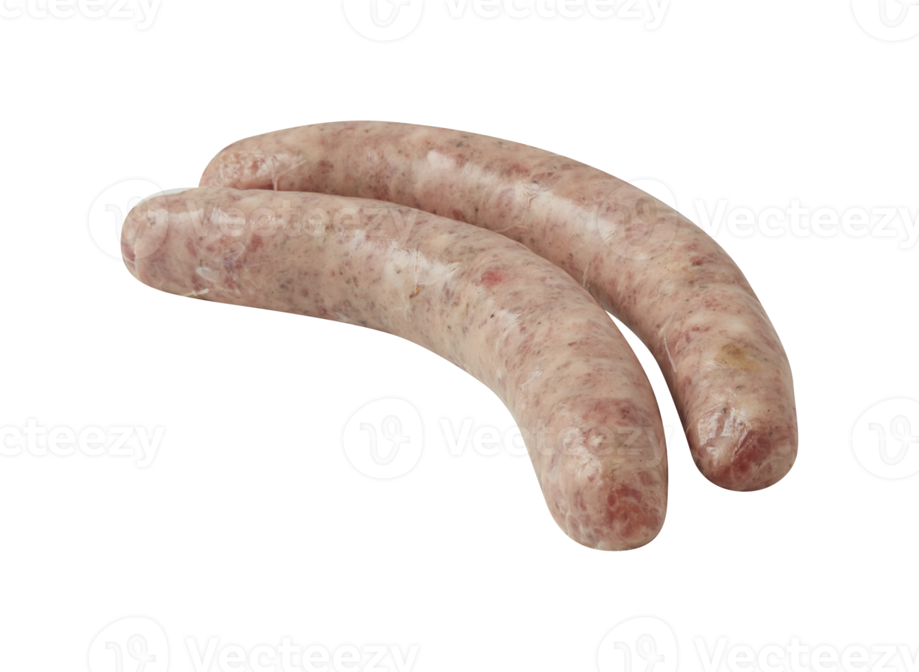 Salsicha de salame curado com recorte isolado em fundo transparente png