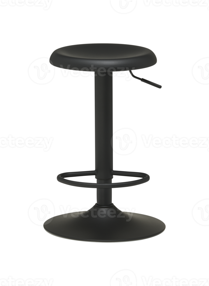Modern chair with cut out isolated on background transparent png
