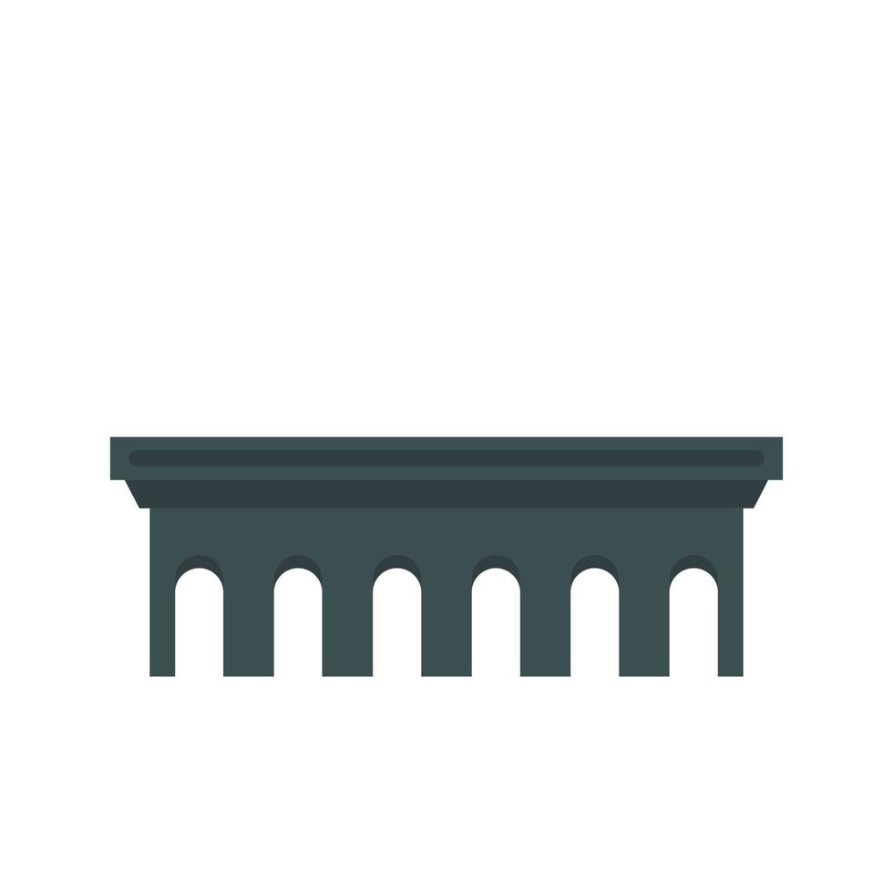 Bridge icon, flat style vector