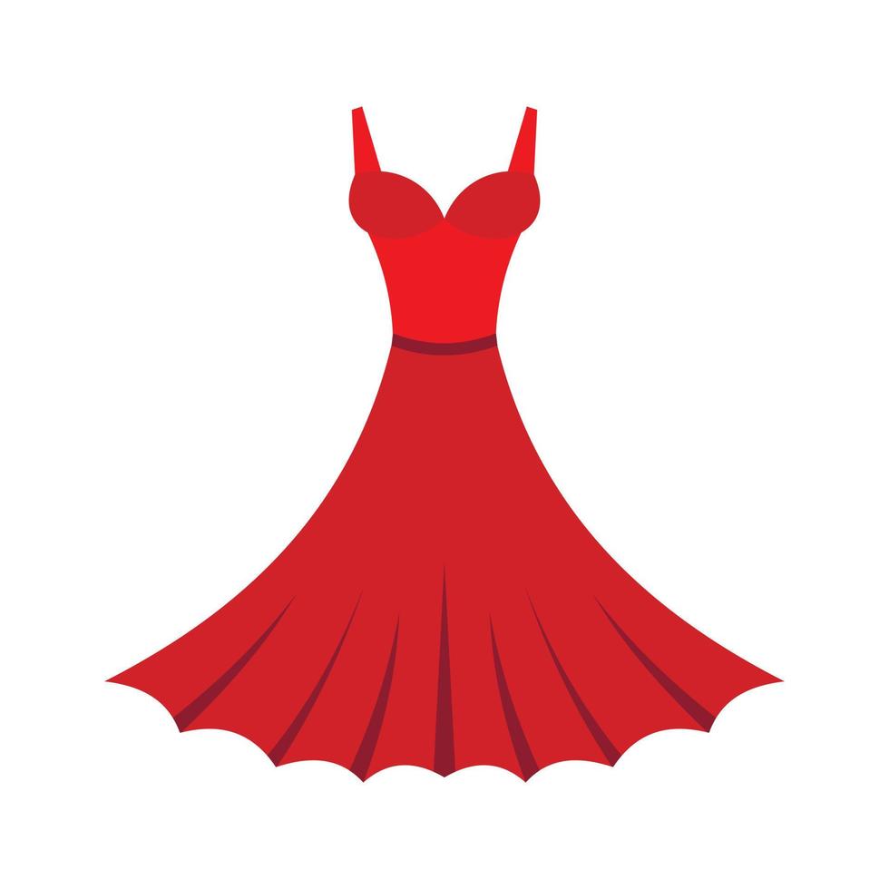 Dress icon, flat style 15211559 Vector Art at Vecteezy
