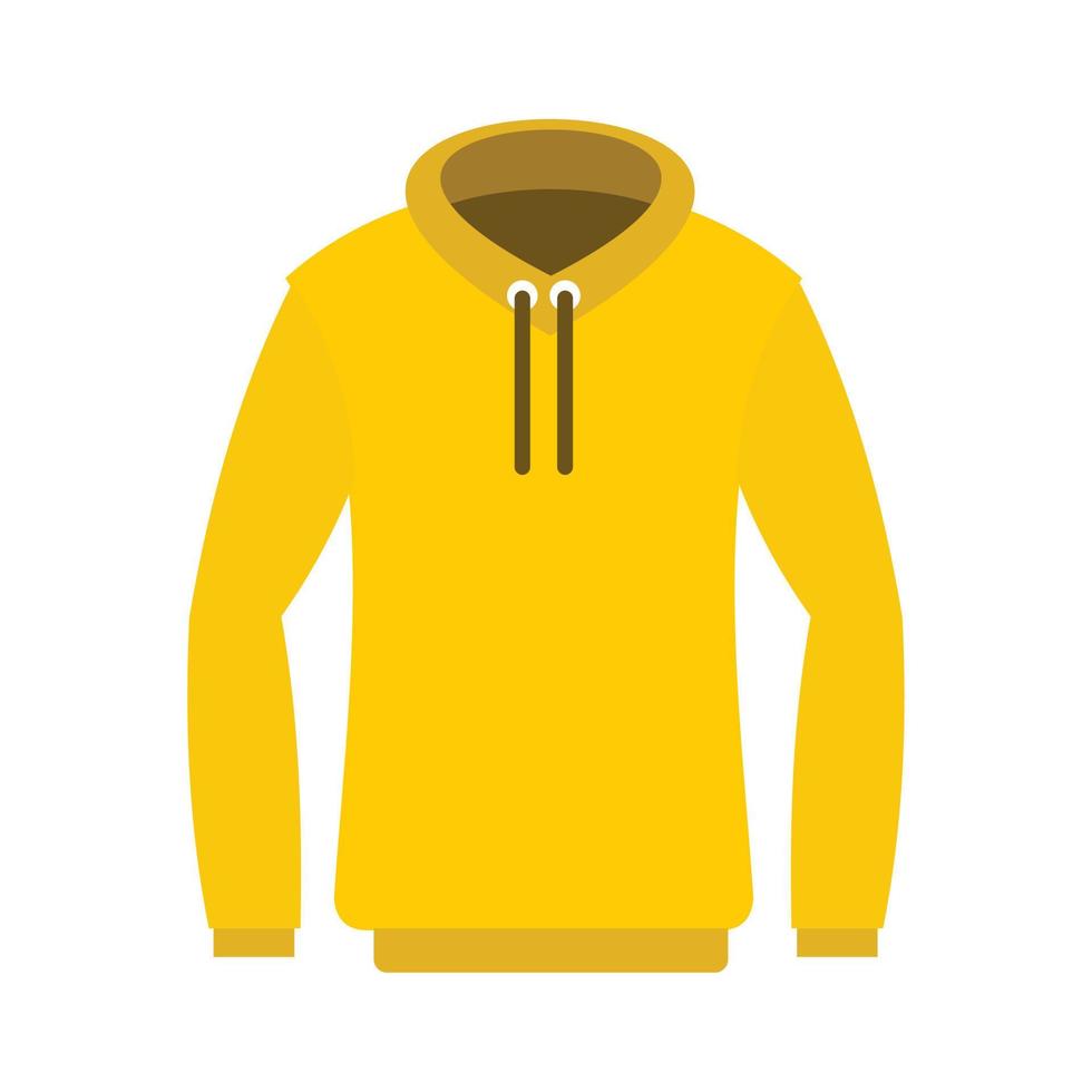 Hoody icon, flat style vector