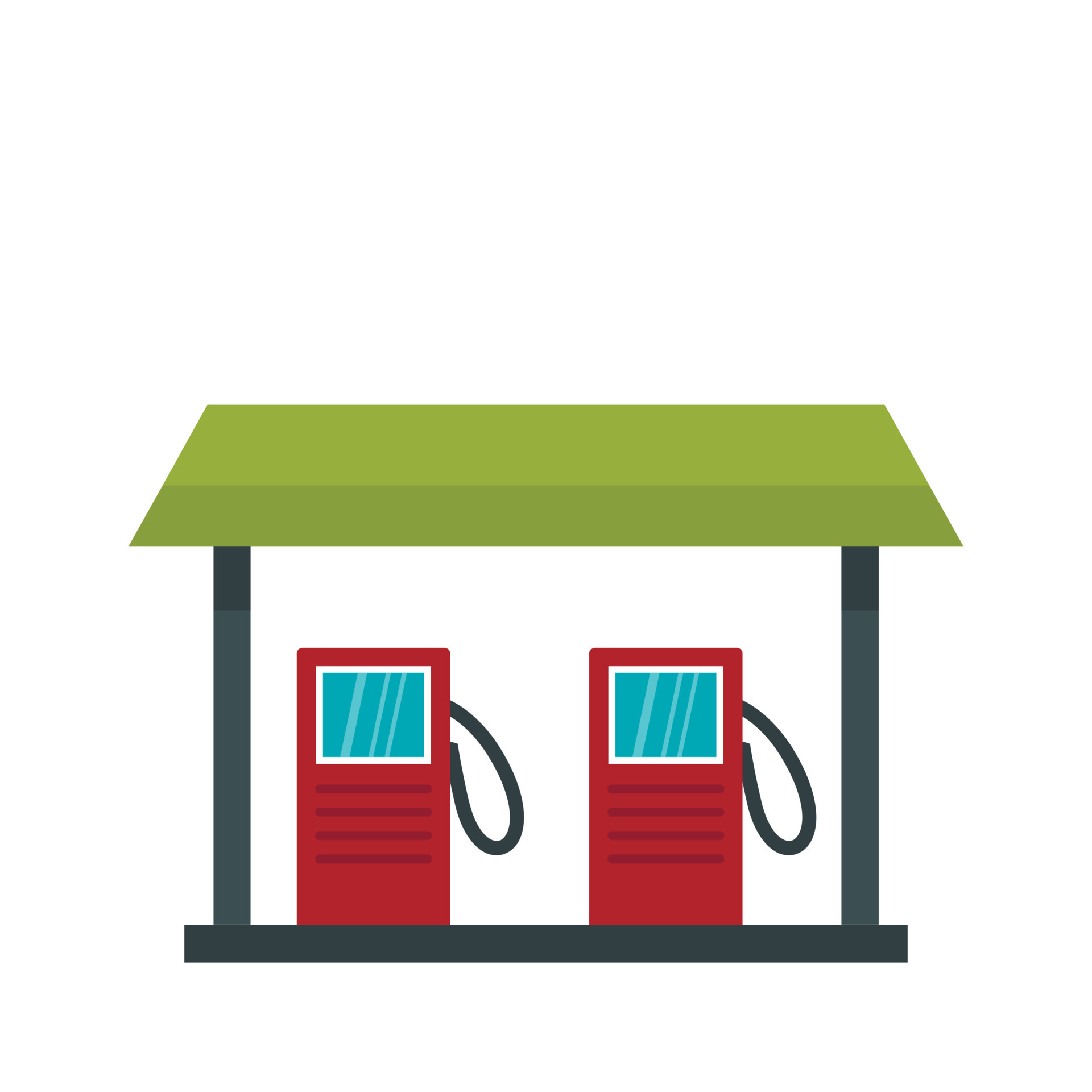 Gas Station Vector Silhouette High-Res Vector Graphic - Getty Images