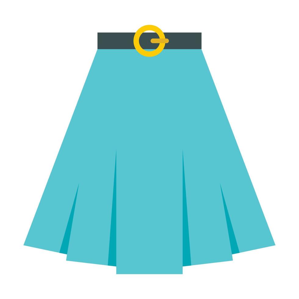 Skirt icon, flat style vector