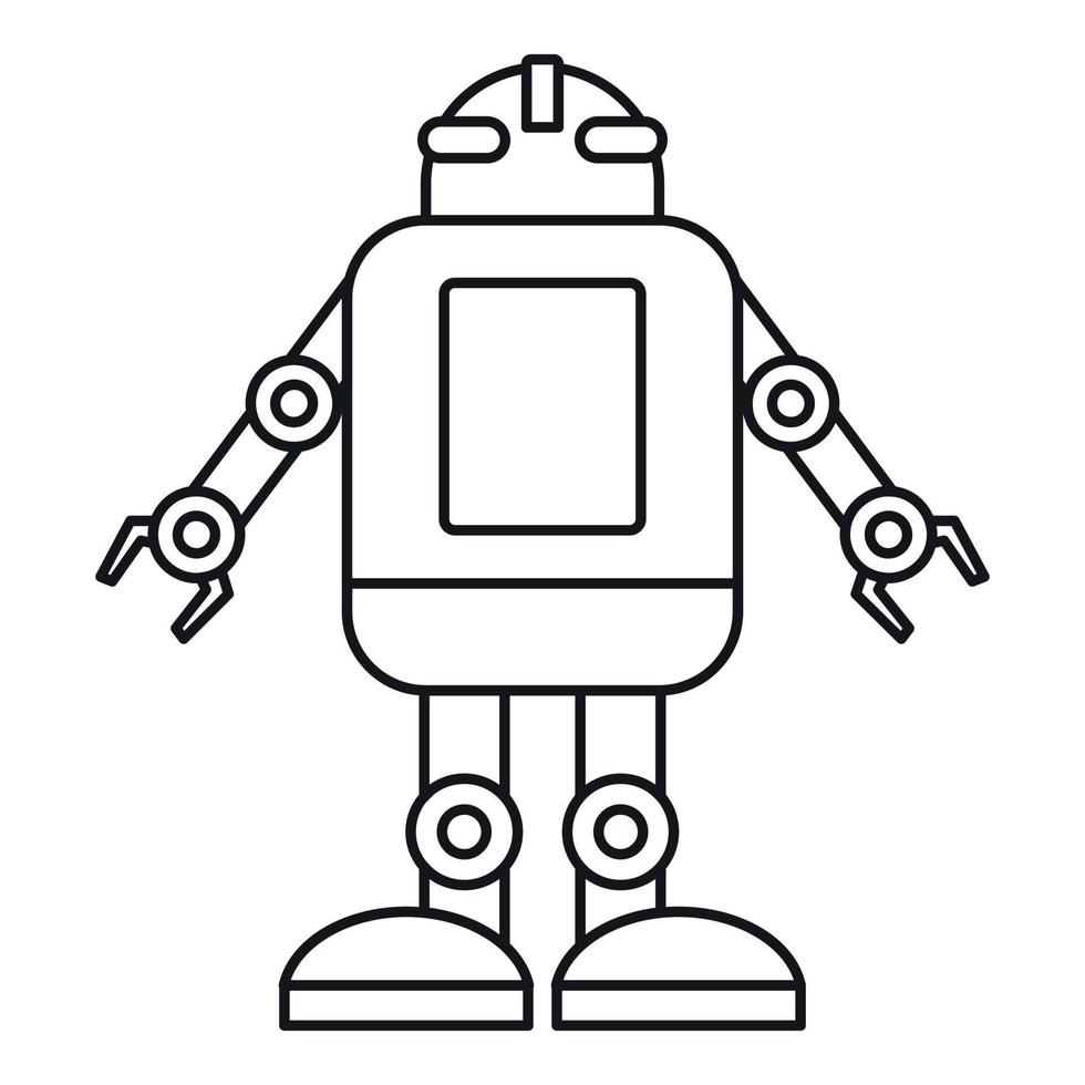Artificial intelligence concept icon outline style vector