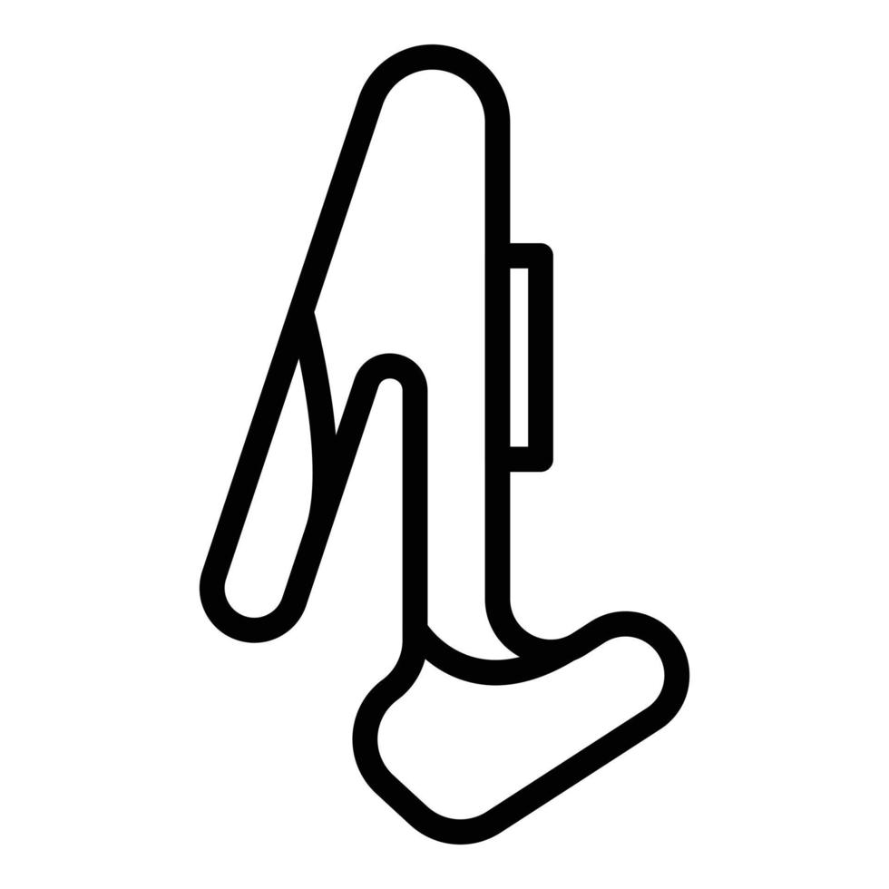 Start racetrack icon outline vector. Race track vector