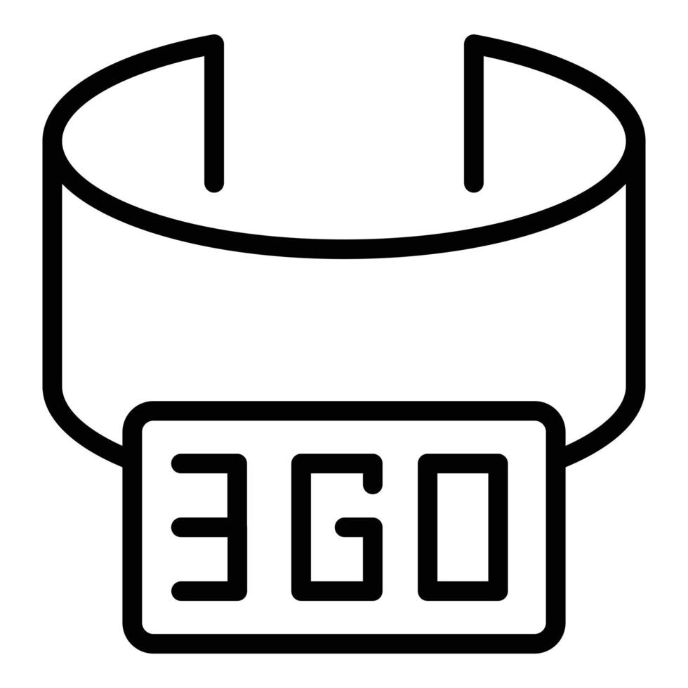 360 vr reality icon outline vector. Digital platform vector