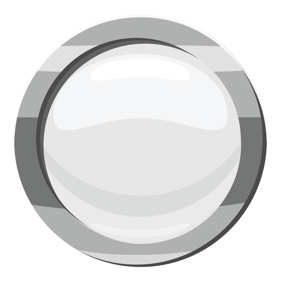 Button click icon, cartoon style vector